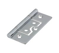 Timco - Plain Bearing Flush Hinges - Solid Brass - Polished Chrome (Size 75 x 50-2 Pieces)