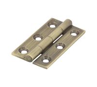 Timco 234582 Solid Drawn Hinge - Solid Brass - Antique Brass 50 X 28
