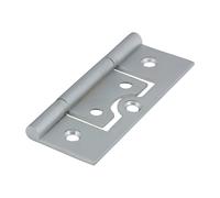 Timco 234797 Plain Bearing Flush Hinges - Solid Brass - Satin Chrome 75 X 50