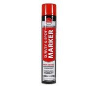 TIMCO Survey - Spot Marker - Ideal for a variety of uses including: highway maintenance, site excavation, turf marking - 750ml - Red