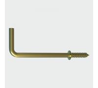 TIMCO 25SQBP Cup Hooks Square Electro Brass - 25mm, Yellow