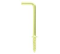 TIMCO 25SQBP Cup Hooks Square Electro Brass - 25mm, Yellow