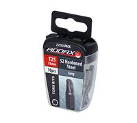 TIMCO TX Drive Driver Bit S2 Grey - S2 Steel is premium quality alloy steel for exceptional strength and durability compared with standard chrome vanadium driver bits - TX25 x 25