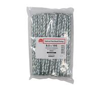 Timco 269637 Helical Flat Roof Fixing - Zinc 8.0 X 195 Bag 25