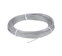 Timco 2mm Carbon Steel Wire Rope Catenary Wire 30 Metre Coil Zinc Plat