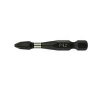 TIMCO X6 Impact Phillips Driver Bit - Newly Developed Heat Treatment Process for Longevity and Performance - No.2 x 50