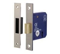 Timco 3 Lever Deadlock Satin Nickel - 65mm