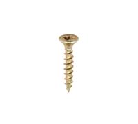 Timco 30020CLAF Classic Multi-Purpose Screws - Pz - Double Countersunk - Yellow 3.0 X 20 Box 200