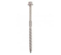 TIMCO Timber Screw - 6.7 x 300 - Silver - Box of 25 - Great for decking, timber to timber applications, alternative to traditional coach screws, 1000 hours salt to spray tested