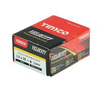 Timco 35020VY Velocity Premium Multi-Use Screws - Pz - Double Countersunk - Yellow 3.5 X 20 Box 200
