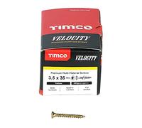 TIMco 35035VY PZ2 CSK ZYP Velocity Screw 3.5 x 35 - Yellow (Box of 200)