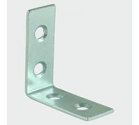 TIMCO Corner Brace - Zinc - 38 x 38 x 16mm - Box of 50 - Silver - for strenghtening Inside Corners