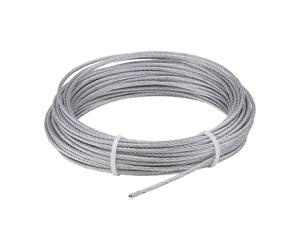 Timco 3mm Carbon Steel Wire Rope 20 Metre Coil Catenary Wire Zinc Plat