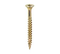 Timco 4.0 x 40mm C2 Clamp-Fix - Tx - Double Countersunk With Ribs - Twin-Cut - Yellow - Tub of 1200 40040C2CTUB