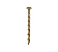 Timco 4.0 x 60mm Solo Chipboard & Woodscrews - Pz - Double Countersunk - Yellow - Box of 200 40060SOLOC