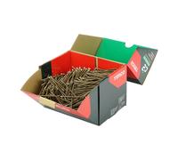 Timco 4.0 x 80mm C2 Strong-Fix - Pz - Double Countersunk - Twin-Cut - Yellow - Box of 1000 40080C2IND