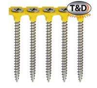 Timco 4.0x50 Collated Multi-Purpose Screws-1000PCS PZ Double Countersunk Fixings