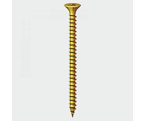 TIMco 40060CHYB PZ2 Countersunk ZYP Chipboard Screw 4.0 x 60 - Yellow (Bag of 230)