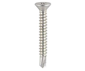TIMco 425Z BZP PVC Cuntersunk Self-Drilling Screw 4.8 x 38 - Zinc (Box of 500)