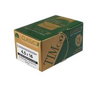 Timco 45080CLAF Classic Multi-Purpose Screws - Pz - Double Countersunk - Yellow 4.5 X 80 Box 200