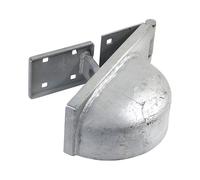 TIMCO Heavy Duty Padlock Protection Bar Left Hot Dipped Galvanised - 7.5"