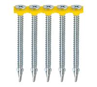 Timco 4865COLLW Collated Timber To Light Section Screws - Countersunk - Wing-Tip - Self-Drilling - Zinc 4.8 X 65 Box 500