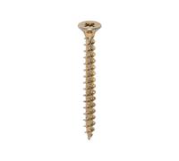 Timco 5.0 x 50mm Solo Chipboard & Woodscrews - Pz - Double Countersunk - Yellow - Box of 200 50050SOLOC
