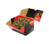 Timco 5.0 x 50mm Velocity Premium Multi-Use Screws - Pz - Double Countersunk - Yellow - Box of 1000 50050VYIND