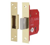 Timco 5 Lever British Standard Ce Deadlock Electro Brass 66mm Case 45mm Backset