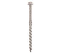 TIMCO Timber Screws - 6.7 x 50 - Silver - Tube of 25 - Great for decking, timber to timber applications, alternative to traditional coach screws, 1000 hours salt to spray tested