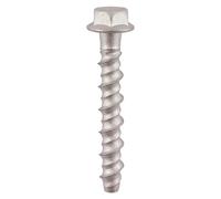 Timco 6.0 x 50mm Masonry Bolts - Hex Flange - Exterior - Silver - TIMpac of 4 MF650PRE