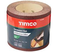 TIMCO 60 Grit Sandpaper Roll - Red - 115mm x 10m