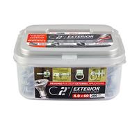 Timco 60100C2S C2 Strong-Fix Exterior Multi-Purpose Premium Screws - Pz - Double Countersunk - Silver 6.0 X 100 Tub 60