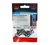 TIMCO Button Socket Screws ISO7380 A2 Stainless Steel - M6 x 12