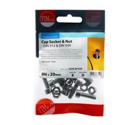 Timco 620CAPSSP Socket Screws & Hex Nuts - Cap - Stainless Steel M6 X 20 TIMpac 8