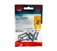 Timco 625CAPSSP Socket Screws & Hex Nuts - Cap - Stainless Steel M6 X 25 TIMpac 6