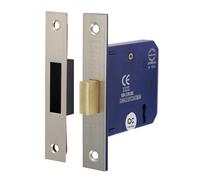 Timco 675943 3 Lever Deadlock - Satin Nickel 78Mm Box 1