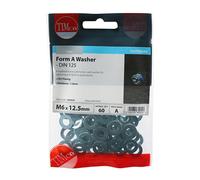 Timco 6WHAZP Form A Washers - Zinc M6 TIMpac 60