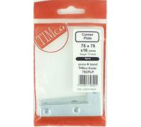 TIMCO 75mm Corner Plate Pack - 75 x 75 x 16mm - Pack of 4
