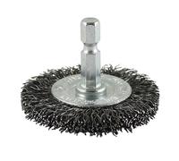Timco 75SWC Drill Wheel Brush - Crimped Steel Wire 75Mm Blister Pack 1