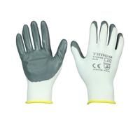 Timco 770846 Secure Grip Gloves - Smooth Nitrile Foam Coated Polyester Medium