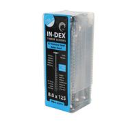 Timco 8.0 x 100mm Timber Frame Construction & Landscaping Screws - Wafer - A2 Stainless Steel - Tube of 20 100INDEXWSST