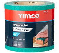 TIMCO 80 Grit Sandpaper Roll - Green -115mm x 10m