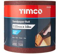 TIMCO 80 Grit Sandpaper Roll - Red -115mm x 10m