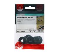 Penny Repair Washers Zinc Plated 8mm 25mm Pack of 8