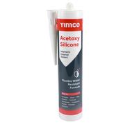 Timco Acetoxy Silicone Sealant Black 300ml (1 Cartridge)