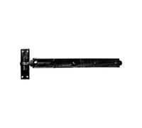 Timco Adjustable Band & Hook On Plates Hinges Black - 350mm