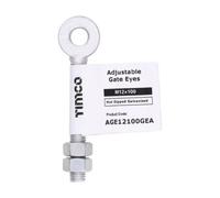 Timco Adjustable Gate Eye, Hot Dipped Galvanised - M12 X 100