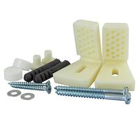 TIMCO Adjustable WC/Bidet Fixing Kit - Designed to fix WC pan/bidets to a Variety of Solid Building Materials - 2 Pieces