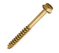 Timco 10100SCSY Advanced Coach Screws - Hex Flange - Yellow 10.0 X 100 Box 50